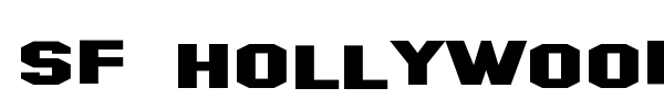 SF Hollywood Hills font preview